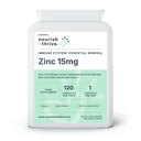 Zinc 15mg - 120 Capsules